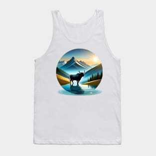 Majestic Bull at Dusk Tank Top